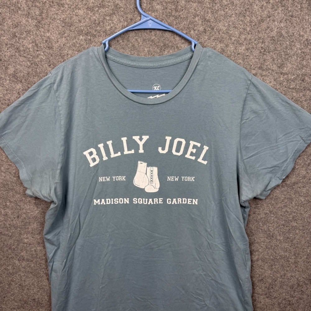 Billy Joel Madison Square Garden Barking Irons T-Shirt Mens XL Blue MSG Joel 18 - Picture 4 of 10